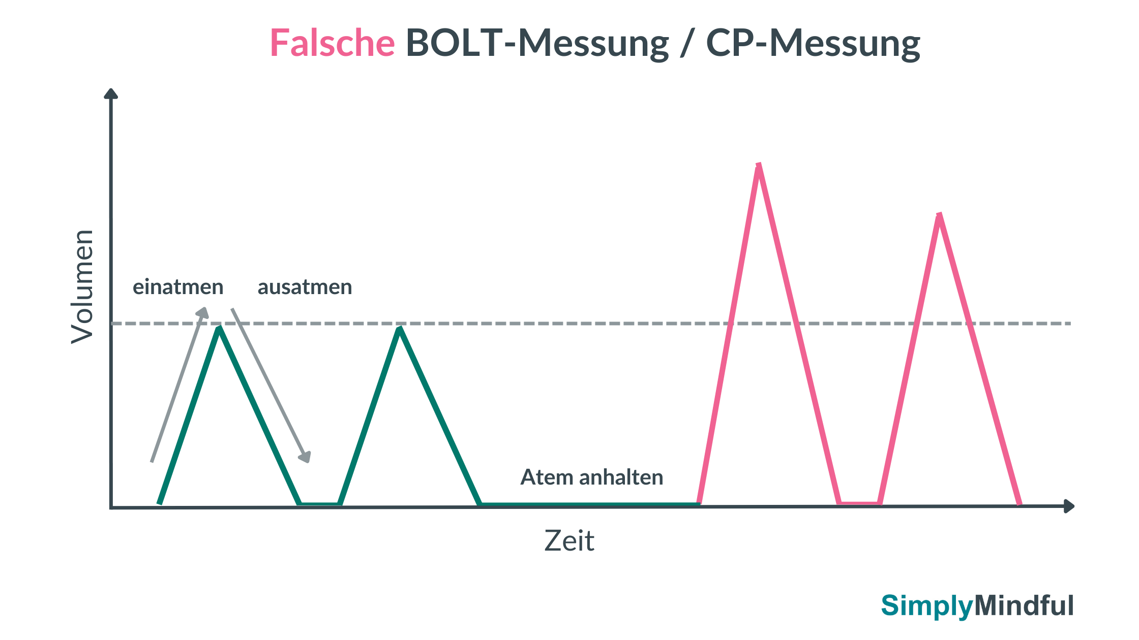 Falsche Messung - Kontrollpause Atemtest-Bolt-Wert-CP-Wert-Buteyko-Methode